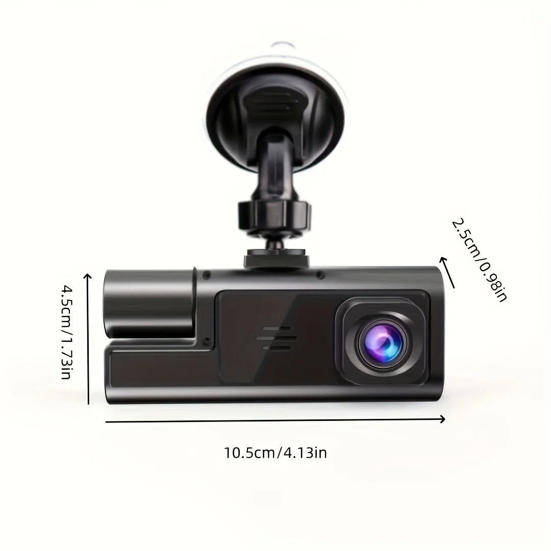 High-performance 3-lens dash cam With motion detection and parking mode record automatically when it detects a collision or …