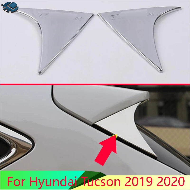 For Hyundai Tucson 2019 2020 Car Accessories ABS Chrome Side tail trim frame trim frame