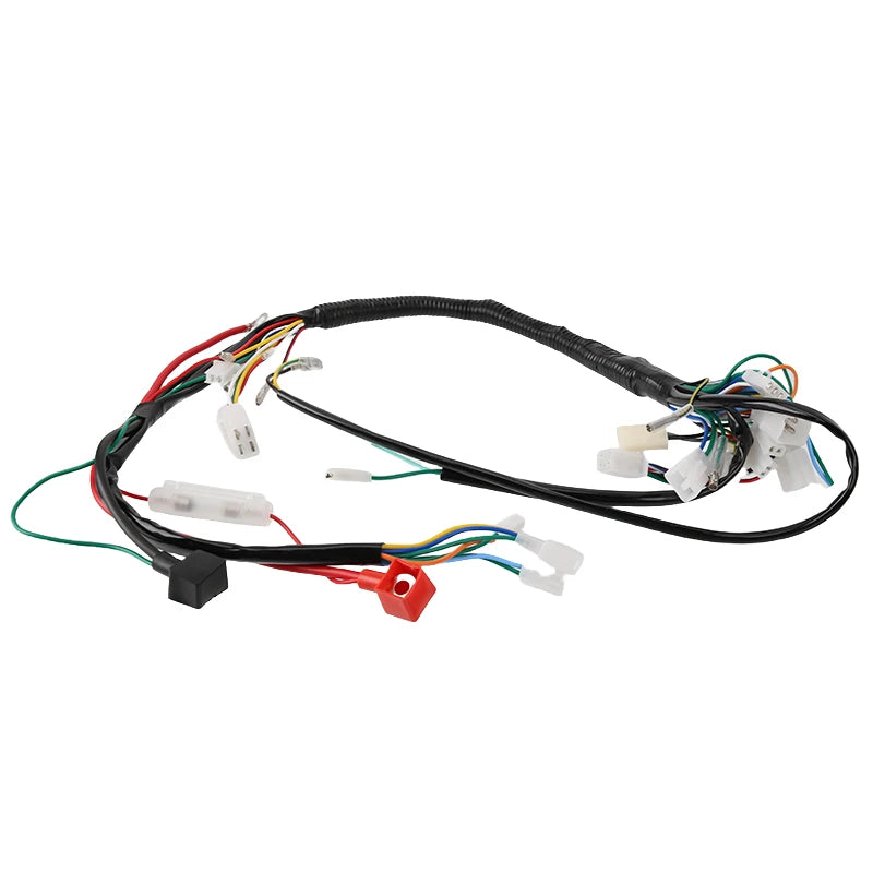 Motorcycle assembly line vehicle wiring harness suitable for off-road vehicles and four-wheel kart wiring harness accessories
