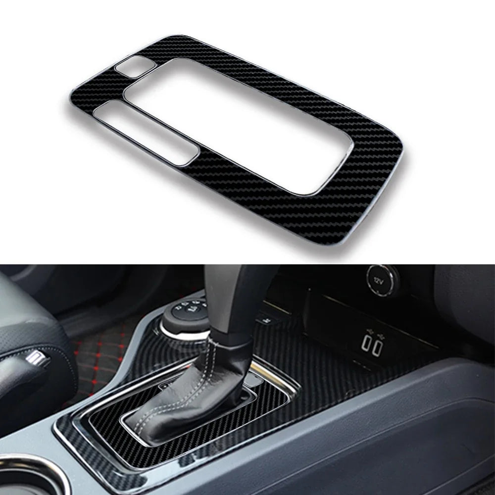 ABS Interior Accessories for Ford Everest Ranger 2016 2017 2018 2019 2020 2021 LHD Carbon Fiber Car Decoration Stickers Cover