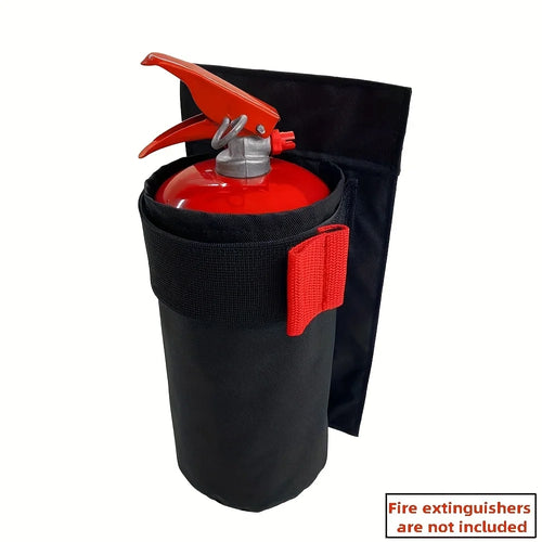 1pc Car fire extinguisher organizer - Durable trunk storage bag and seat back bracket for storing fire extinguishers in vehicles