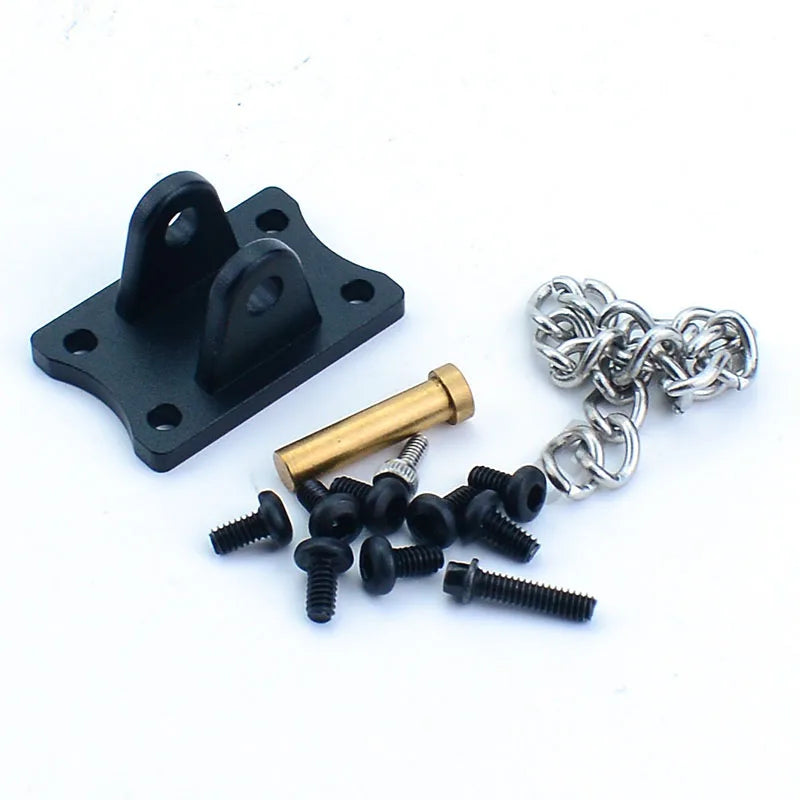 RC Dump Truck Metal Tail Boom Trailer Hitch Hook for 1/14 Tamiya SCANIA 770S R620 VOLVO BENZ Arocs MAN TGX LESU Car Accessories