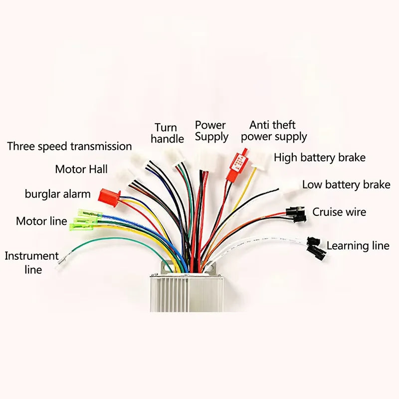 Electric Bicycle Accessories 36V/48V Electric Bike 350W Brushless DC Motor Controller For Electric Bicycle E-bike Scooter