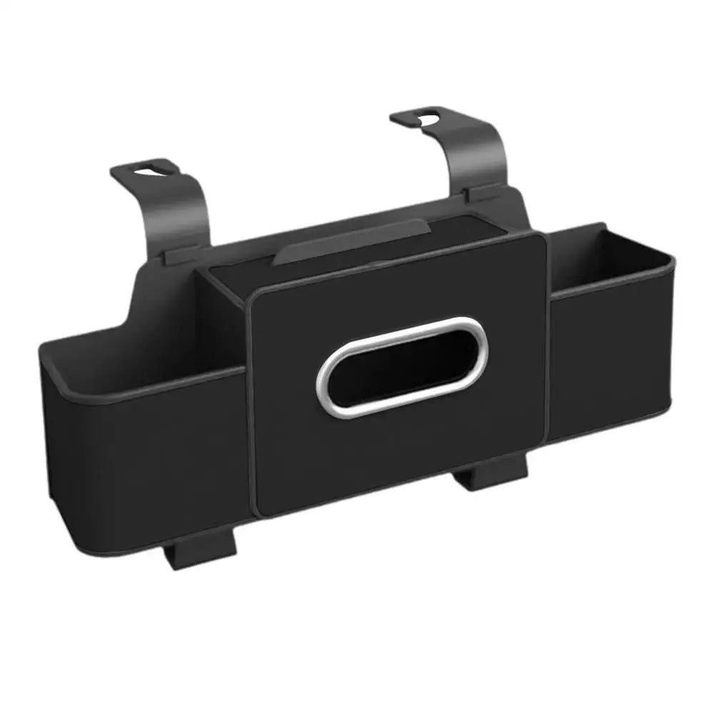 Car Backseat Organizer Storage Box 3 In 1 with Hook Auto Interior Decoration Drink Cup Tissue Phone Holder Travel Accessories ﻿