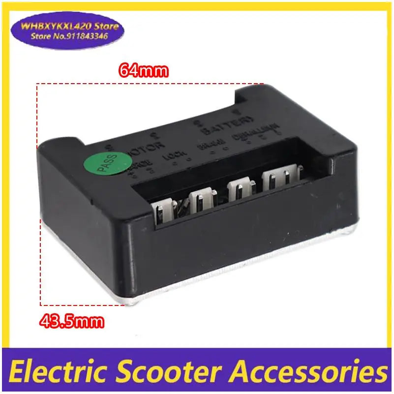 Controlador de scooter eléctrico DC 24 V 120 W, controlador de motor eléctrico con escobillas, pieza de scooter eléctrico con cable de carga y cable LED/interruptor.