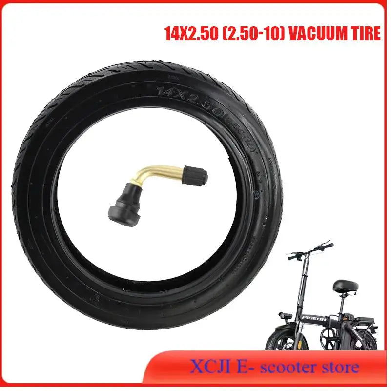 High Quality 14x2.50 Vacuum Tire 14*2.50 Tubeless Tyre 2.50-10 Tyre for Electric Vehicle Accessories
