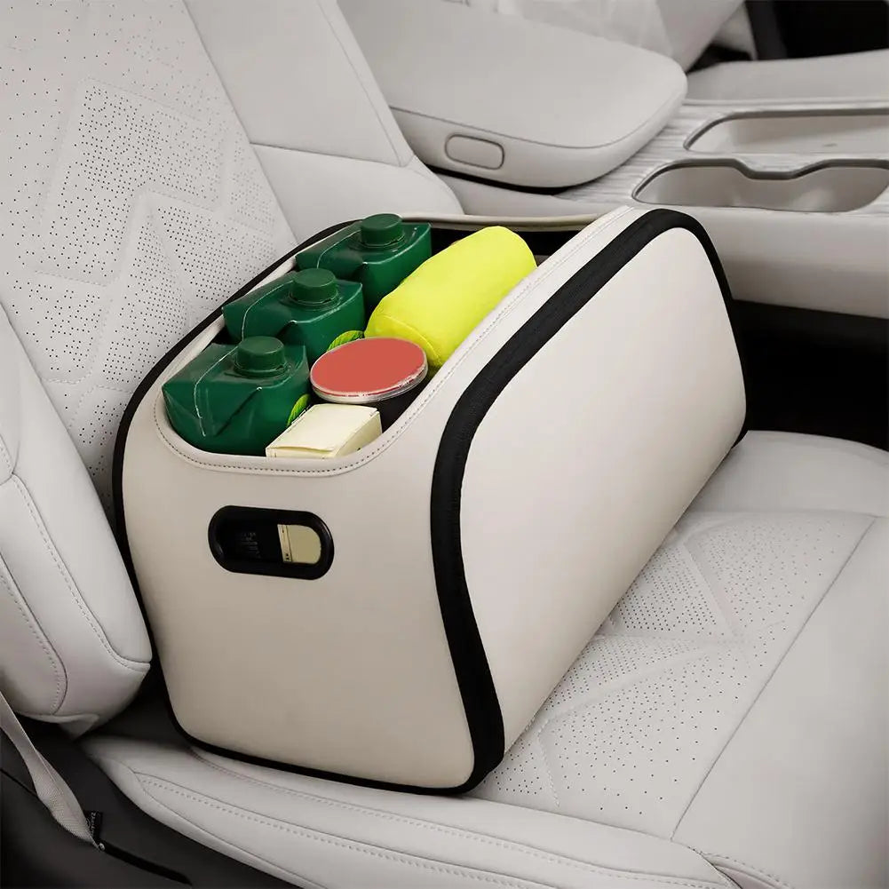 Car Trunk Organizer with Built-in Pocket for Truck SUV RV Sedan Auto Interior Grocery Cargo Travel Road Trip Storage Box Essenti