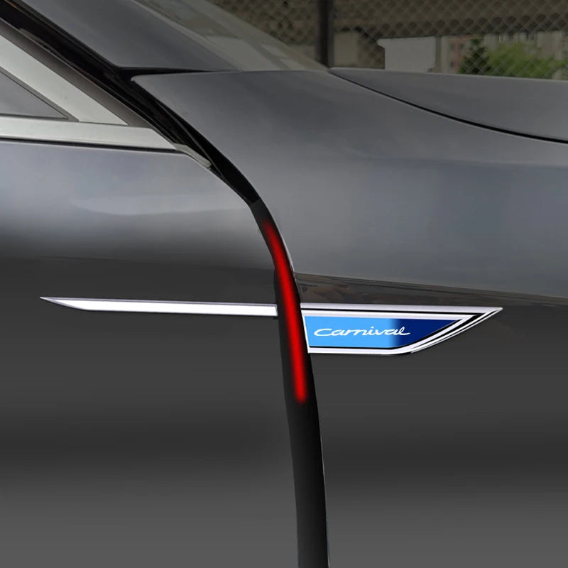 2pcs car accessory Side Doors Blade car stickers car accessories interiors for kia carnival