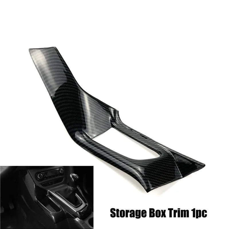 Car Styling Accessories Interior ABS Carbon Fiber Decorative trim Storage case For Ford Focus 3 mk3 Sedan Hatchback 2012-2014