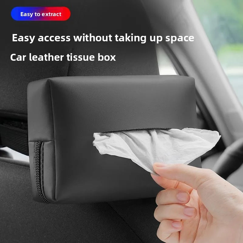 Car Tissue Box Holder Auto Accessories Hanging Organizer for Car Interior Must Have Storage
