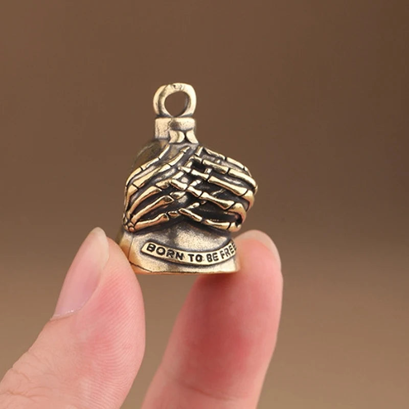 Timbre de motociclista, accesorio portátil para motocicleta, regalo para motociclistas, colgante pequeño