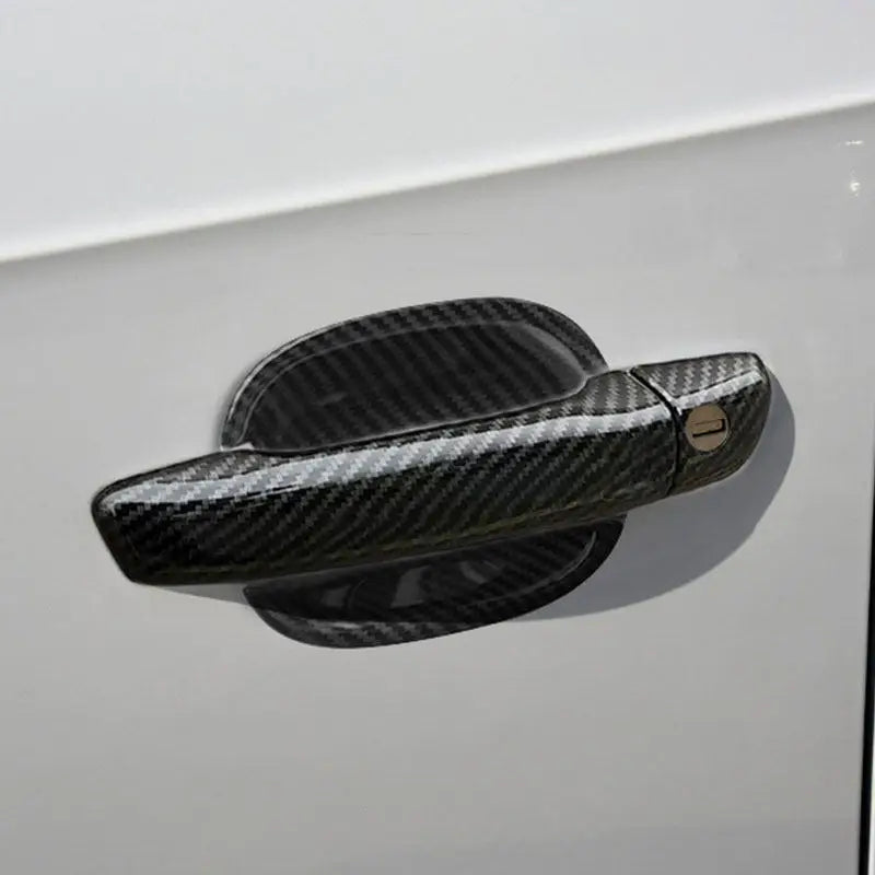 For Audi A3 8V 2014 2015 2016 2017 2018 2019 2020 Car Accessories Interior Carbon Fiber Door Pull Handles Cover Trim