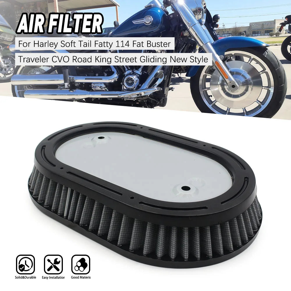 Motorcycle Air Cleaner Intake Filter Inner Element For All 114 Engine Model For Harley Softail Fat Boy Street Bob Breakout 2018