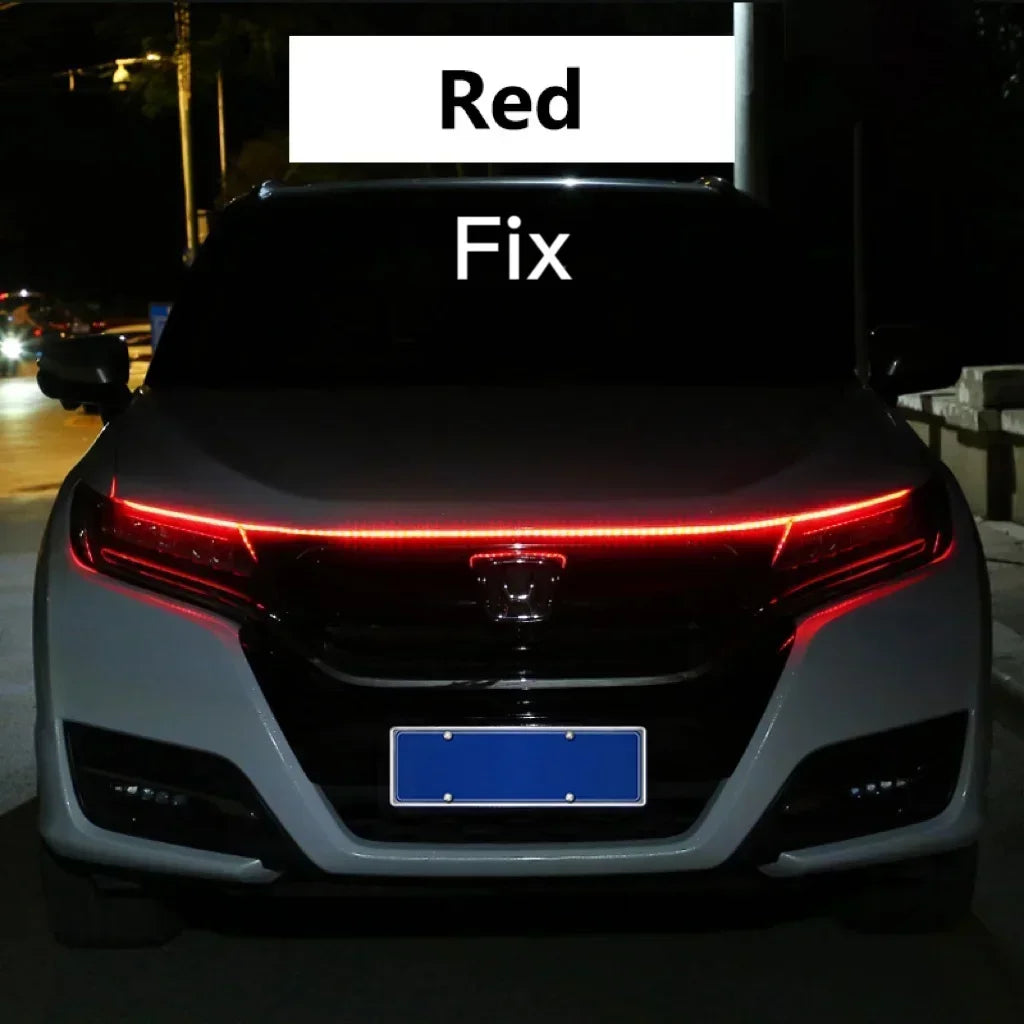 Led Car Hood Light Strip Decorative Lamp Flexible DRL Daytime Running Lights Auto Headlight Strips Car Assecories
