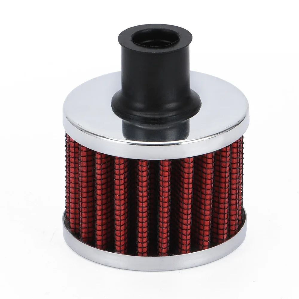 Car Universal 12mm Car Air Filter for Motorcycle Cold Air Intake High Flow Crankcase Vent Cover Mini Breather Filters