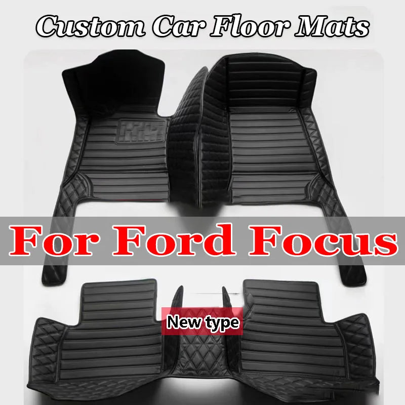 Car Floor Mats For Ford Focus MK3 MK3.5 III 2012~2019 2015 2016 2017 Rugs Panel Footpads Carpet Cover Pad Foot Pads Accessories