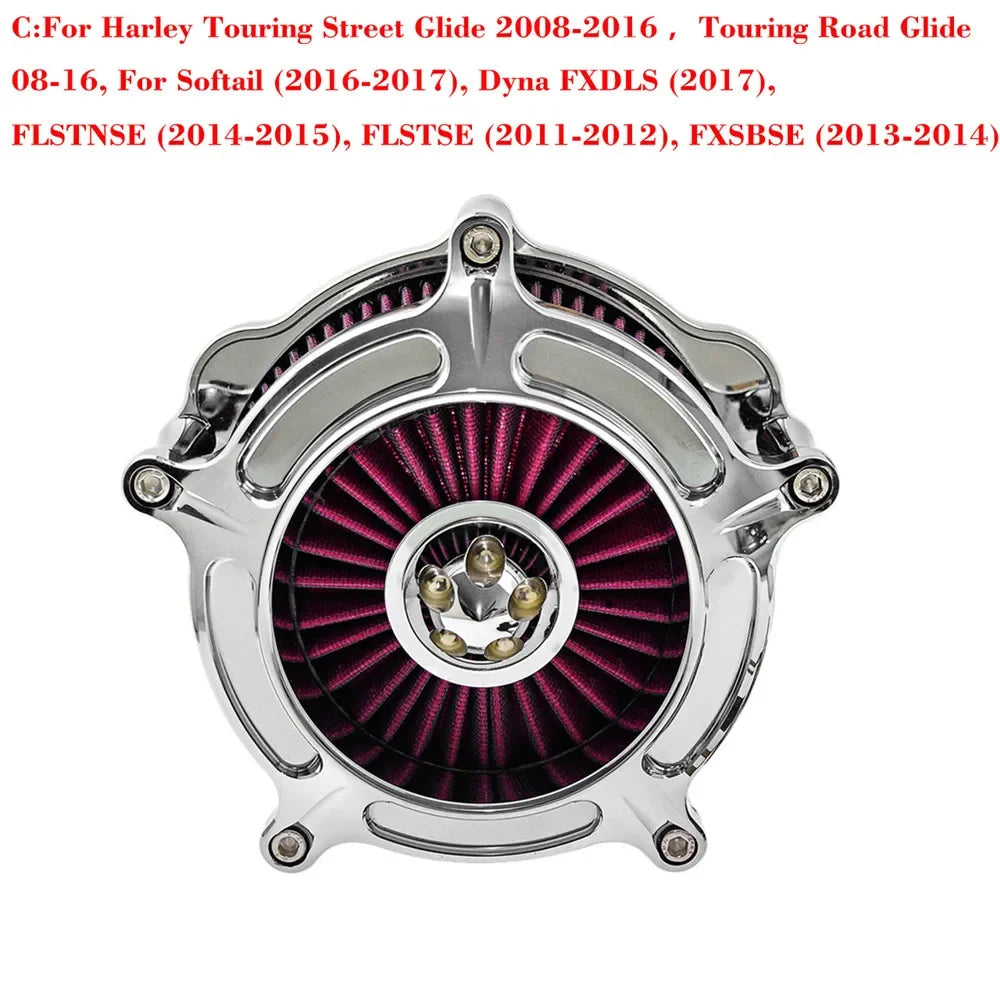 Motorcycle Air Cleaner Intake Filter For Harley Sportster 883 1200 XL Iron Touring Road King Street Glide Softail Dyna Fatboy