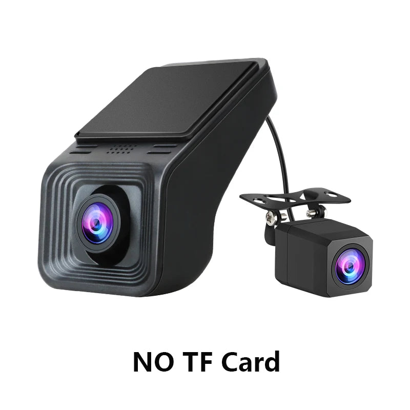 Full HD 170° Wide Angle Dash Cam for Android Multimedia Double Recording Front And Rear Camera ADAS Car DVR USB TF Card 32G 64G