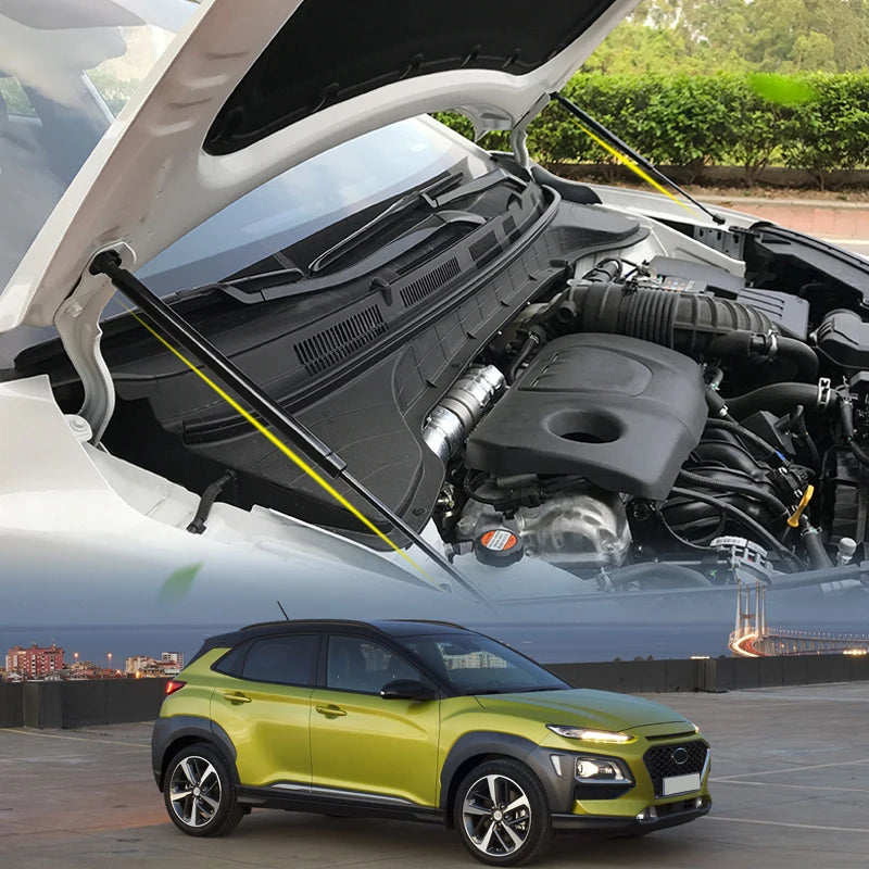 Car Accessories For Hyundai Kona 2017 2018 2019 2020 2021 2022 Front Bonnet Hood Gas Shock Lift Strut Bars Support Rod