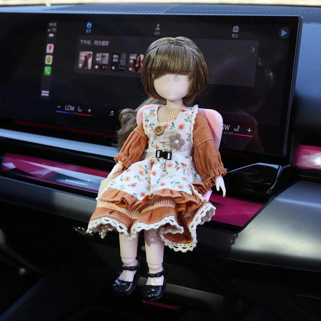 15-17cm buLaLa doll carseat All Doll Safety Seat Accessories Cute Dolls Car Air Outlet Decoration High-Grade Auto Interior gifts