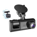3 Cameras Dash Cam Multi-Language Clear Car Rearview Mirror Car Video Recording Camcorder Wide Angle Car Camera Recorder WIFI