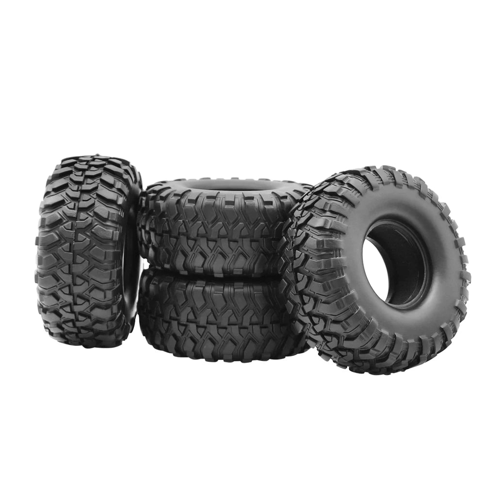 Rubber 1.9Inch Rubber Rocks Tyres/Wheel Tires 118*50MM for 1:10 RC Crawler Car Axial SCX10 III  AXI03006 TRX4 Yk4102