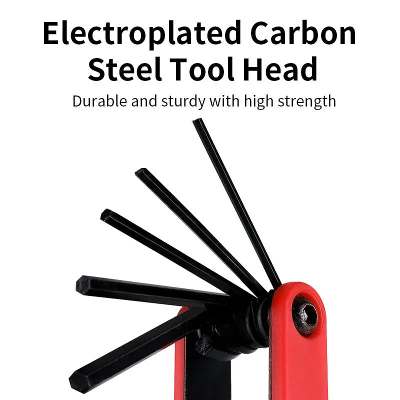 Bicycle Multi-Functional Combination Tool 8 in 1 Multi-functional Repair Tool Highway Bike Loading Folding Tool Repair Bike Hex