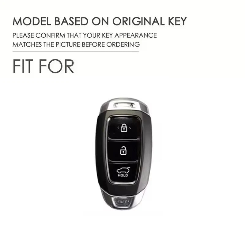 Car Key Case for Hyundai I30 Ix35 KONA Encino Solaris Azera Grandeur Ig Accent Santa Fe Palisade Holder Fob Interior Accessories