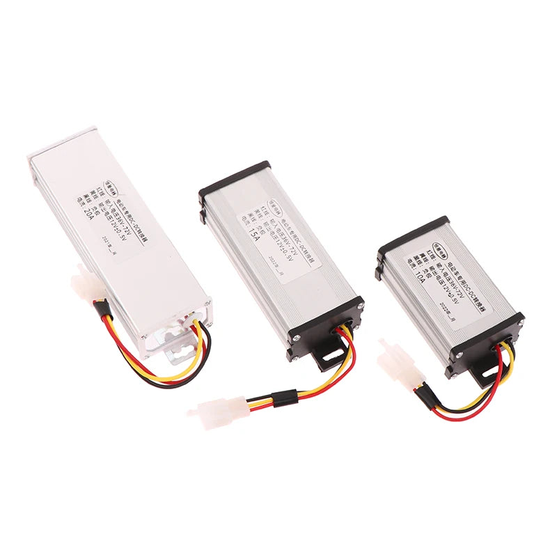 Electric Vehicle DC Converter 36/48/60/72V to 12V 10A 15A 20A 180W Power Transformer for EVs
