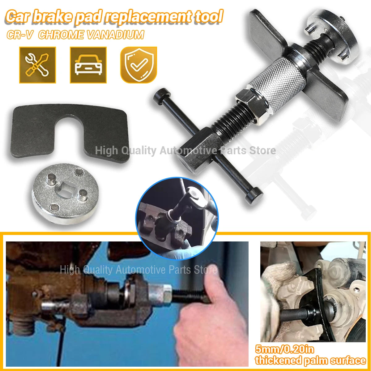 Car Disc Brake Pad Caliper Piston Rewind Wheel Cylinder Pump Separator Disassemble Repair Tools Truck Trailer Auto Accessories