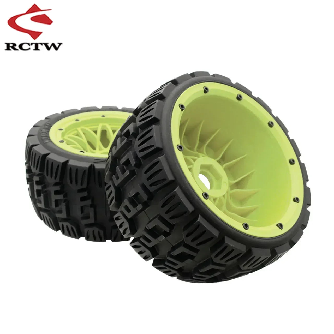 All Terrain Super Wear-resistant Complete Tyre Rear or Front Wheel Tire Set for 1/5 HPI ROFUN ROVAN KM BAJA 5B SS Rc Car Parts