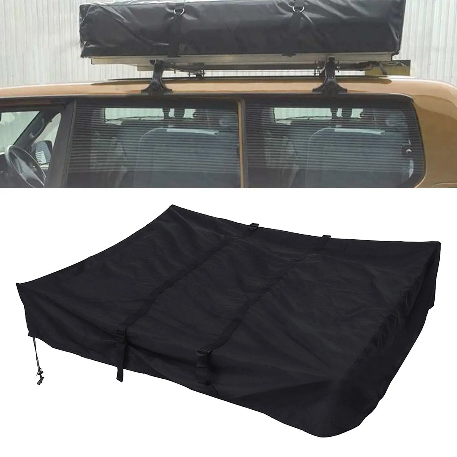 Car Roof Luggage Box Cover SUV Protective Traveling Waterproof Vans Oxford Cloth Gift 420D Heavy Duty Sedan Cargo Carrier Cover