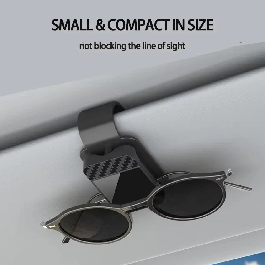 Car Sunglasses Clip Sun Visor Glasses Holder Card Ticket Holder Stable Storage Clips Eyeglasses Hanger Car Interior Accessories