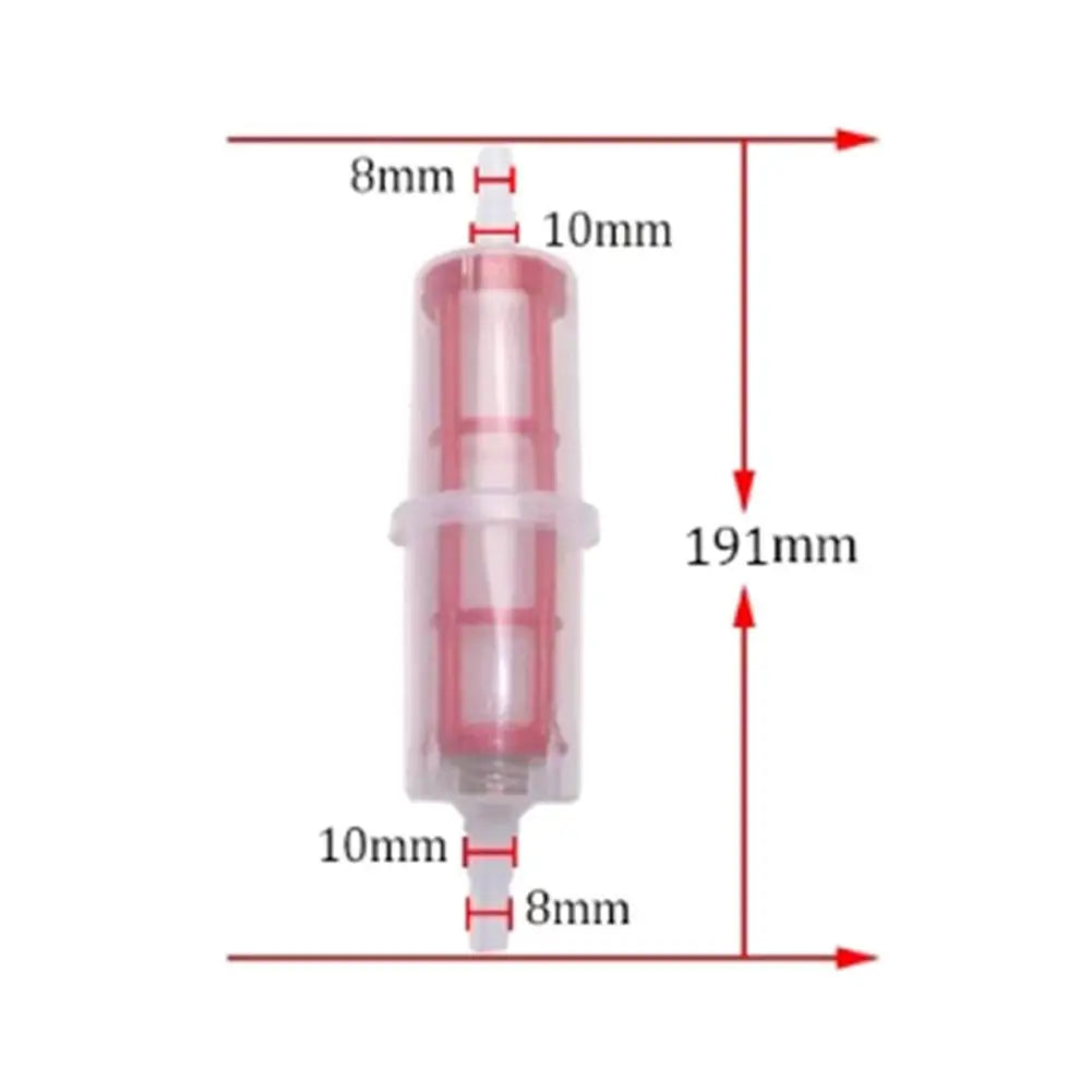 Universal 8-10mm Inline Fuel Filter Transparent Gas Oil Diesel Filter For Car Motorcycle Motorbike Scooter Engine Protection