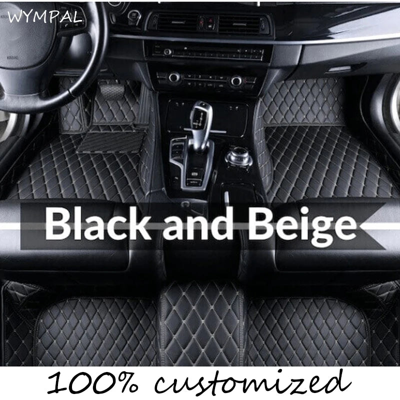 Custom Automotive Car Floor Mats For Mercedes W203 2001 2002 2003 2004 2005 Auto Luxury Leather Men Women Car Mats Full Coverage