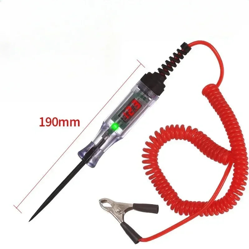12V 24V 72V Car Truck Voltage Circuit Tester Auto Car Diagnostic Probe Test Pen Light Bulb Electric Measuring Pen Repair Tools