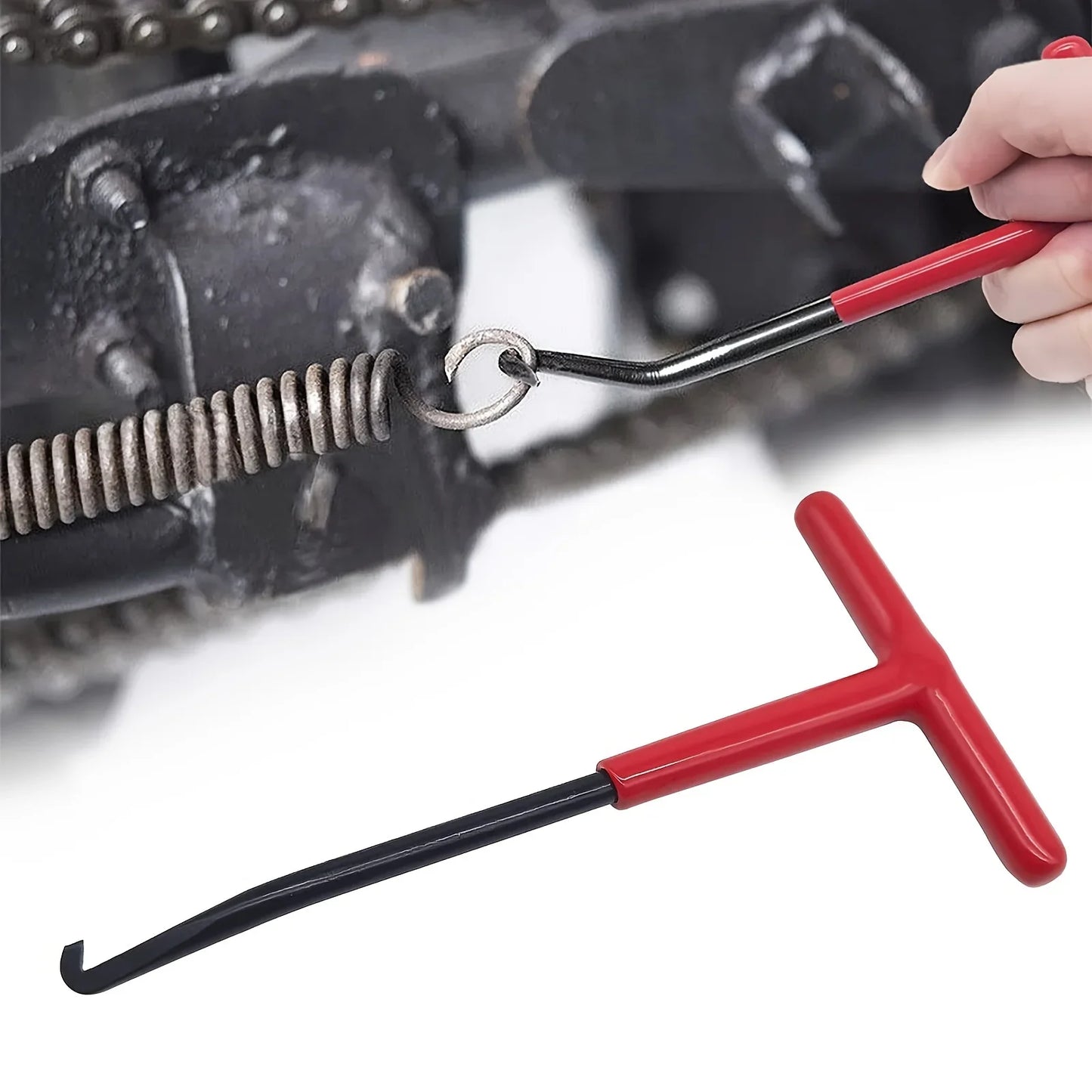 Motorcycle Exhaust Spring Hook T Shaped Handle Exhaust Pipe Spring Puller Installer Hooks Repair Tool for Springs Removal