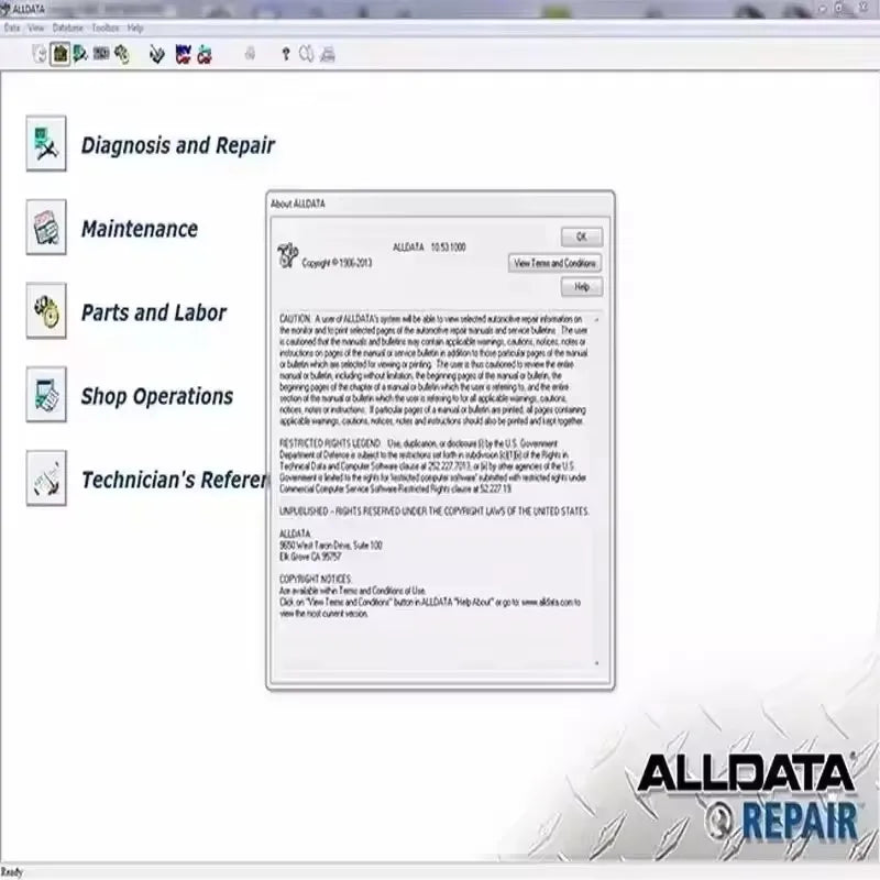 Professional ALLDATA 10.53 Auto Diagnostic Software Tool with Wiring Diagrams System Scanner ECU Coding Repair Manuals Updated