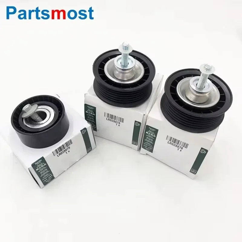 Upper LR028878 Lower LR028879 2.0L Petrol Drive Belt Idler Pulley For Land Rover Freelander 2 Range Rover Evoque Discovery Sport