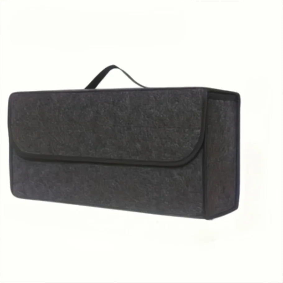 1-pack Car Trunk Organizer: Foldable, Multi-compartment With Ergonomic Handle, For Suvs/sedans/trucks, Durable Fabric