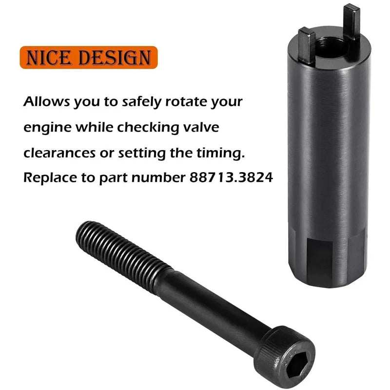 Crankshaft Turning Tool Works On All 1990~2020 Ducati 748 / 916 / 998 / 996 / Hypermotard / Multistrada / Monsters / Supersports