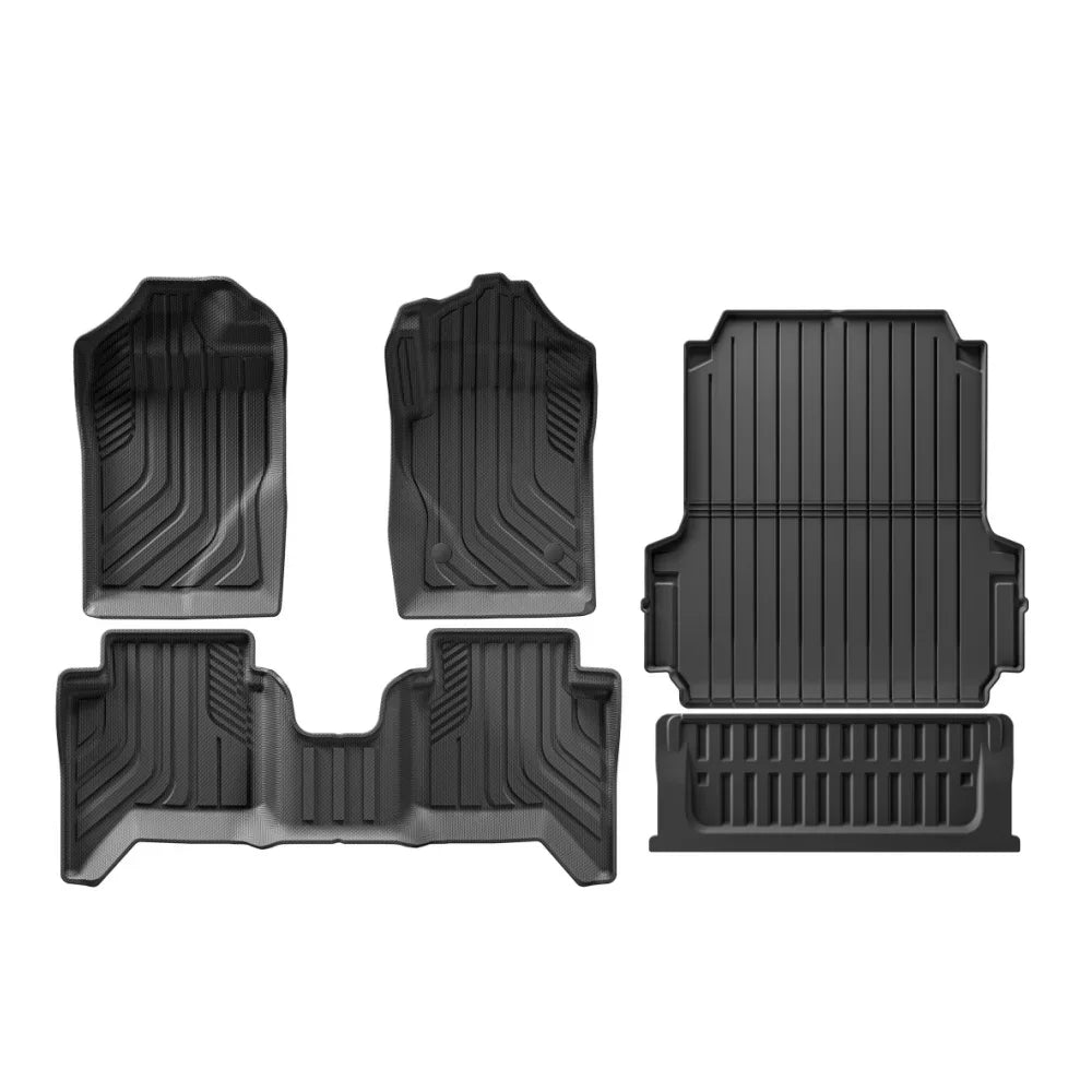 for Ford Ranger 2024 2025 US Version fit 5FT 59.6Bed Car Truck Bed Mat Liner Trunk Bed Liner Black TPE Floor mats Protection