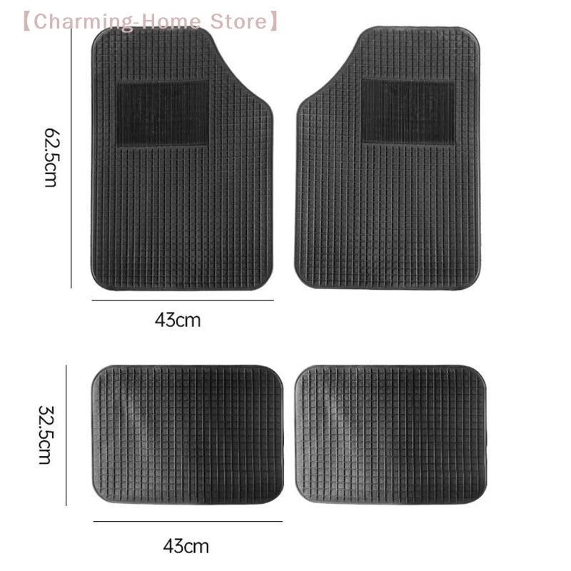 【M】Car Floor Mats All Weather Automotive All Season Foot Mats Three-Dimensional Convex Design Integrated Foot Pad Automotive