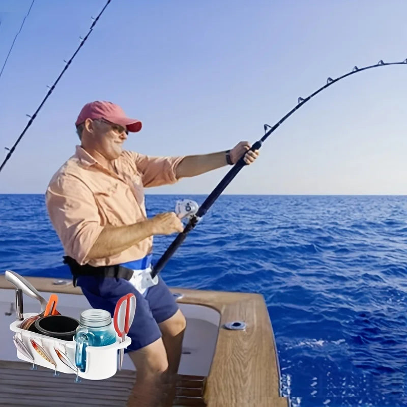Boat Caddy Organizer, Universal Fit for Bass, Kayak, Pontoon, Jon Boat, Fishing Caddy, Cabin Storage