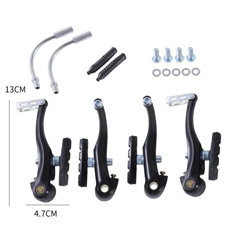 Aluminum Alloy Mountain Bike V Brake Front or Rear Bicycle Road Bike Brake V Brakes Bicycle Brake Calipers Riding Accessories
