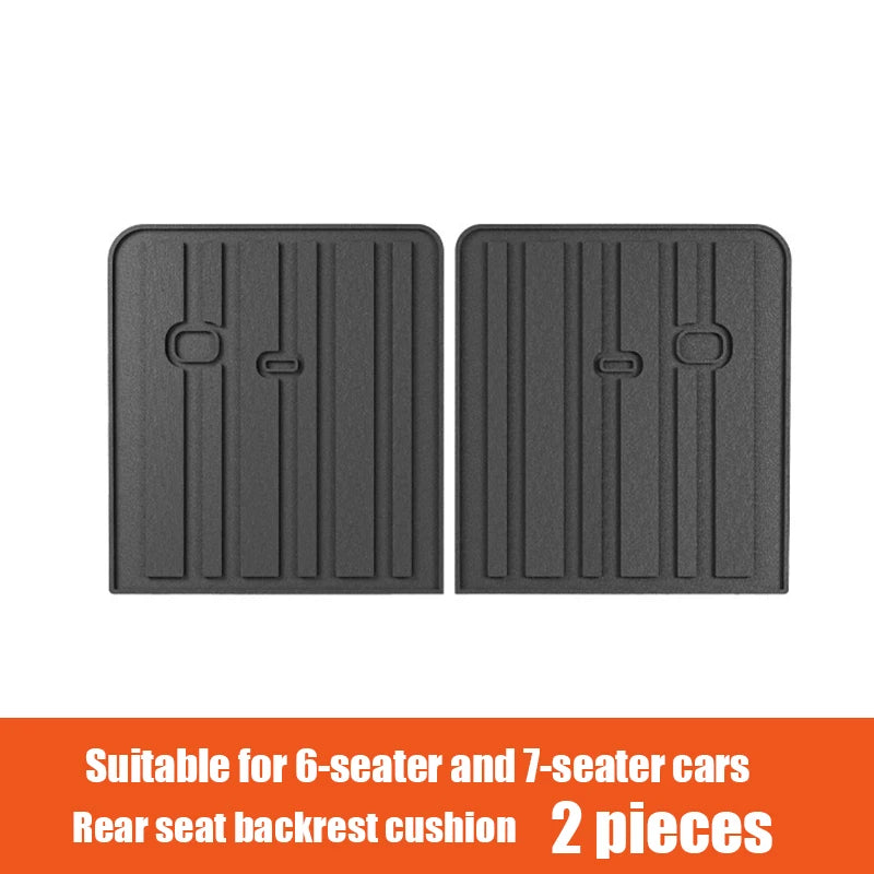 Car trunk protection pad rear seat backrest pad suitable for 5-seater 6-seater 7-seater For Hyundai Santa Fe MX5 2024 2025 2026