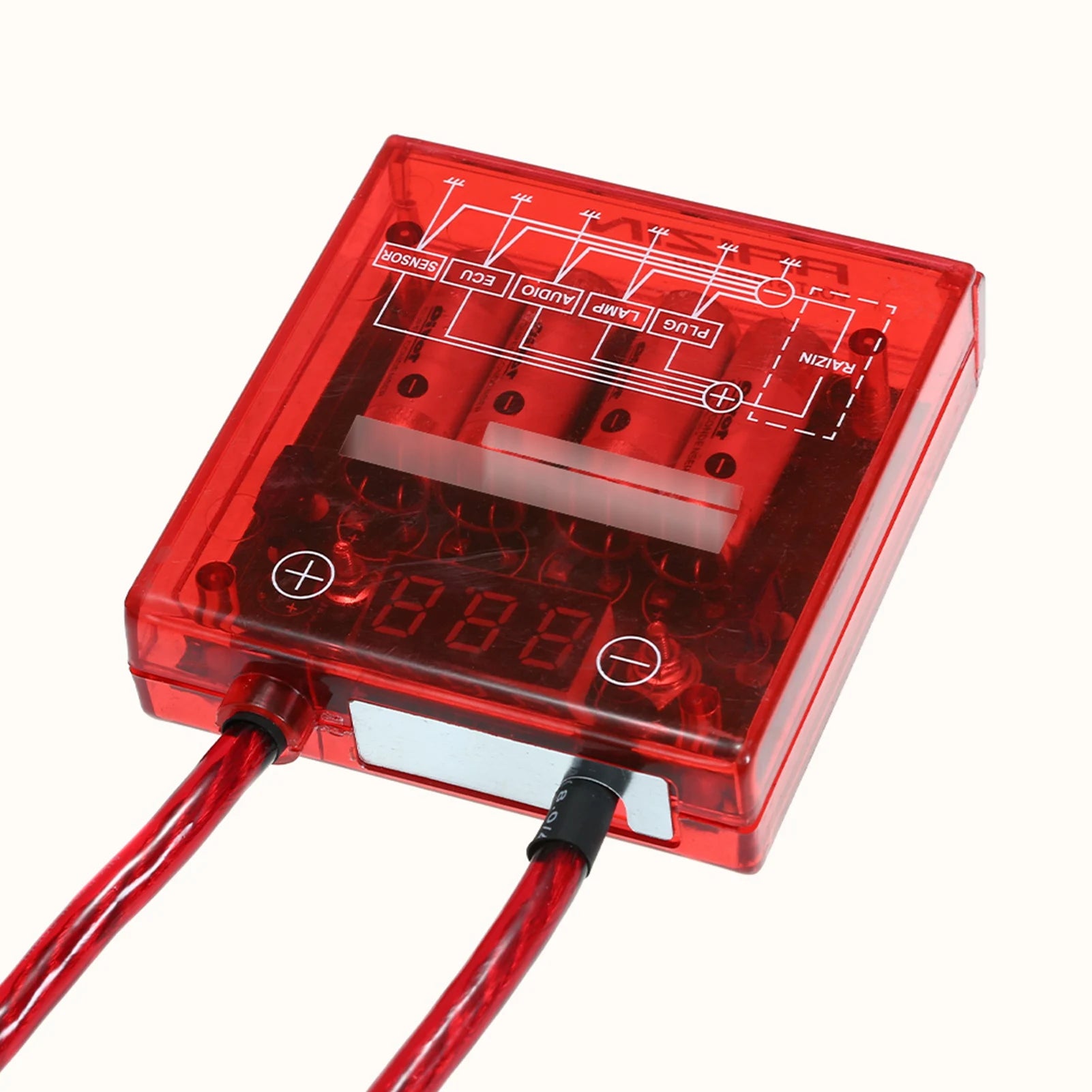 Car Digital Voltage Stabilizer  12V Electric Voltage Regulator Rectifier with Earth Ground Cables and Mounting Hardware
