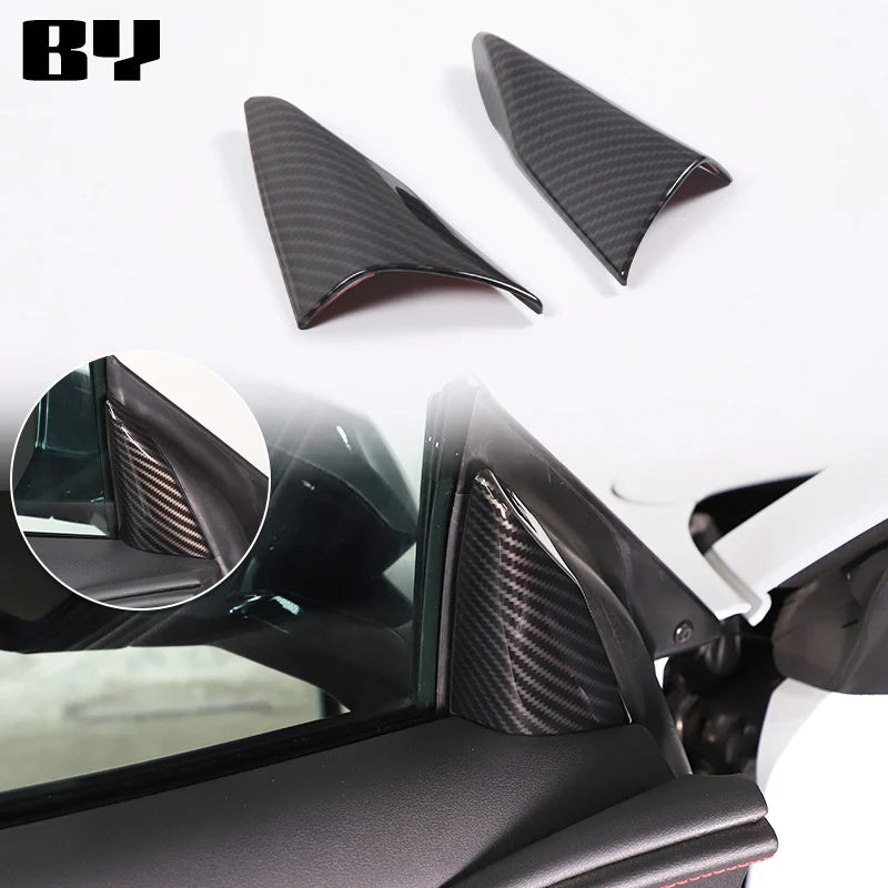 For Chevrolet Corvette C8 2020-2024 Car Accessory ABS Carbon Fiber Car Console Gear Shift Panel Cover door armrest Trim Sticker