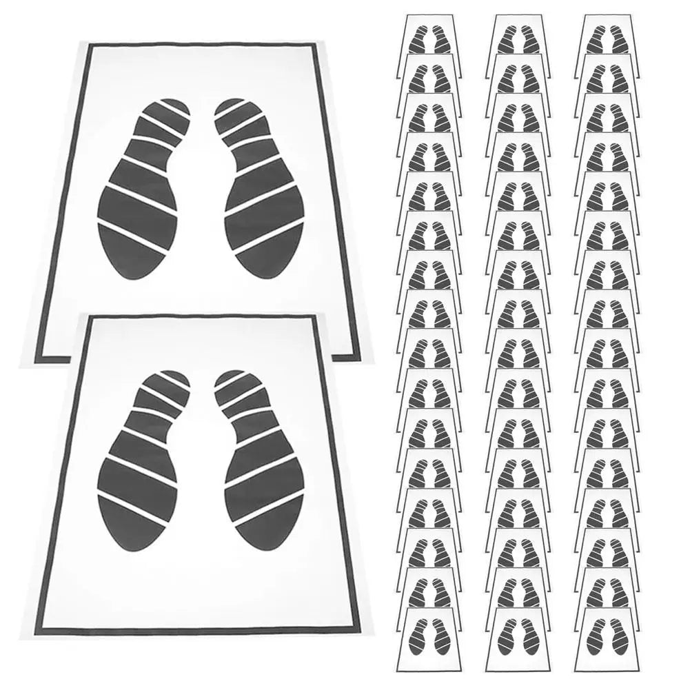 50Pcs Disposable Paper Foot Mats Portable Vehicle Foot Pads Folding Floor Mats Car Foot Pad Paper Car Interior Accessories