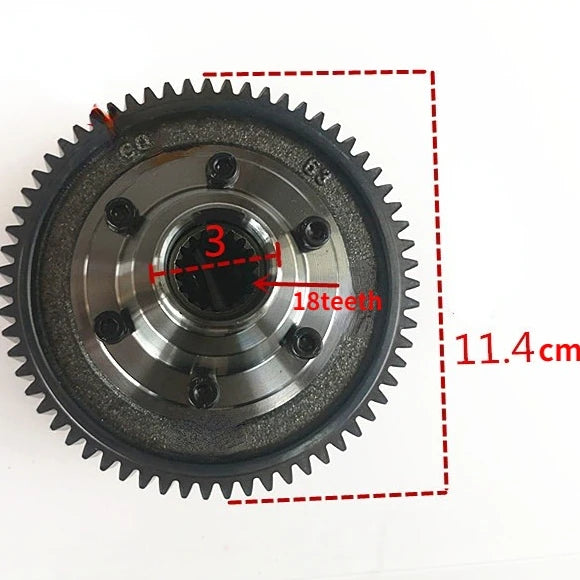 Conjunto de engranaje diferencial para triciclo eléctrico, caja de cambios, engranaje cónico planetario, grupo de engranajes, accesorios de modificación del eje trasero